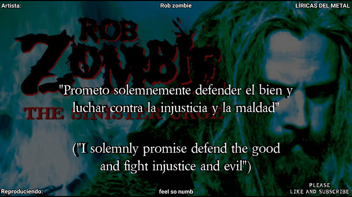 Rob zombie i feel so numb lyrics