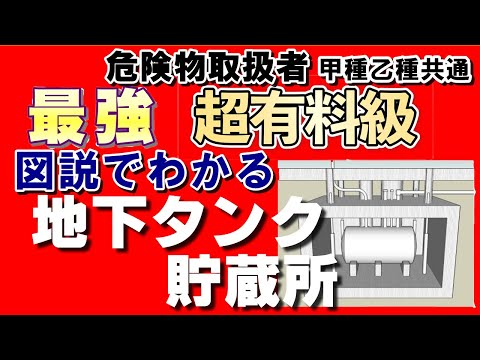 法令15;地下タンク貯蔵所の構造と設備の基準【例題あり】【必勝勉強法】【危険物取扱者試験乙4対策】