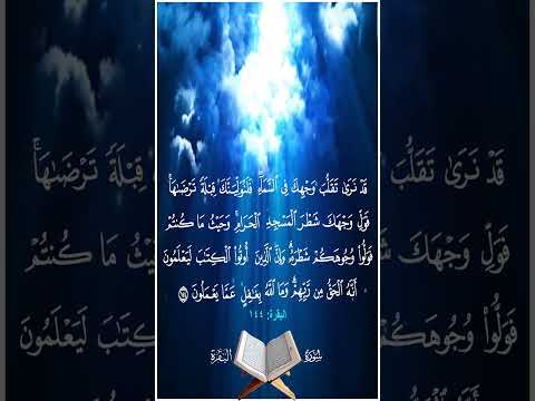 قد نرى تقلب وجهك في السماء فلنولينك قبلة ترضاها فول وجهك شطر المسجد الحرام
