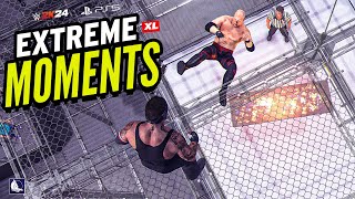 WWE 2K24 EXTREME MOMENTS!!
