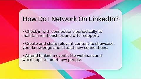 How Do I Network On LinkedIn? - Everyday-Networking