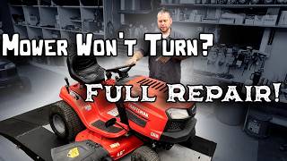 Riding Mower Won’t Turn? Full Guide & Fix For Hard Steering, Skipping Grinding / Not Turning One Way