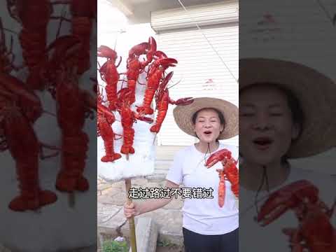 Chinese Mukbang ASMR, Eating Seafood (Octopus, Scallop, Giant Lobster Tail, King Crab)#15