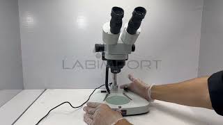 Microscópio estereoscópio binocular