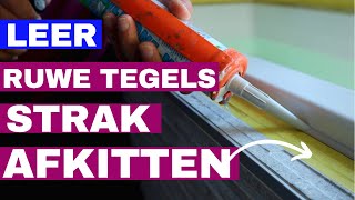 Learn how to neatly seal rough tiles. With such a secret, Anyone can kitten!