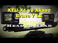XTU X1 And Akaso Brave 7 LE Head To Head