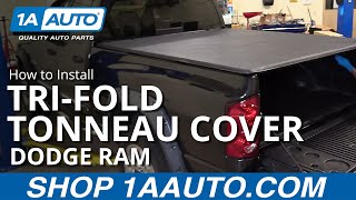 How To Install 6 1 2 Foot Soft Tri Fold Tonneau Cover 02 08 Dodge Ram Youtube