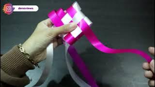MAKING A ROTATIVE WRAP FROM JAPANESE RIBBON IS EASY AND CLEAR