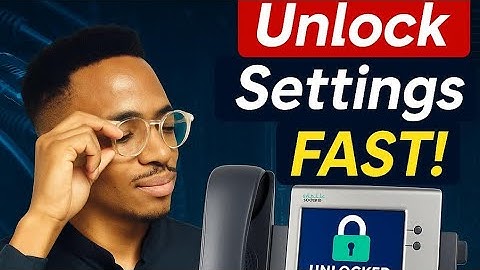 How to Unlock Settings on Cisco 7942 VoIP Phone | Easy #foryou #reels #shorts #skeemsaamfullepisode