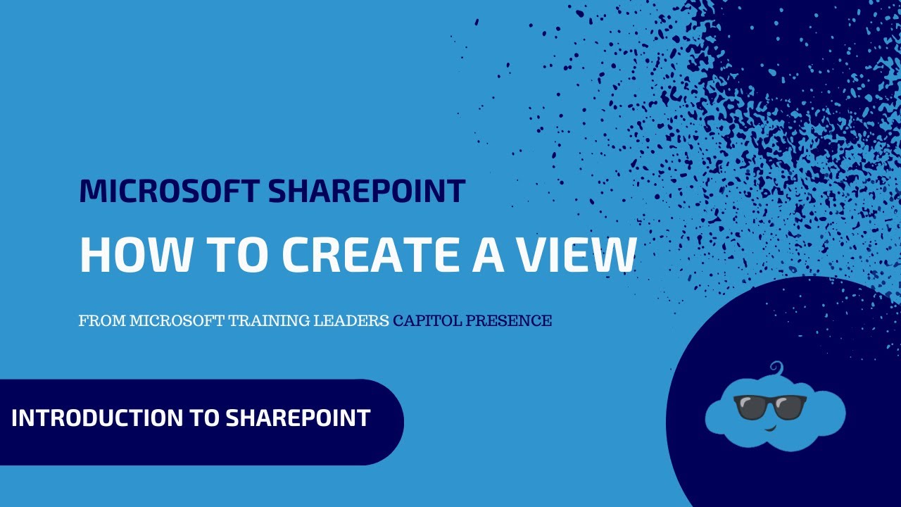 How to create a SharePoint view - YouTube