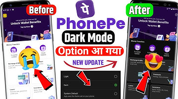 PhonePe New Update 2025 dark mode enable | phonepe dark theme | how to enable dark mode in Phonepe