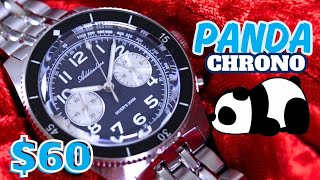 ADDIESDIVE AD2034 PANDA Chronograph Review - Domed Sapphire Crystal and VK64