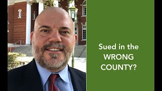 Illegal debt collection:  Sued in a different county from where you live?