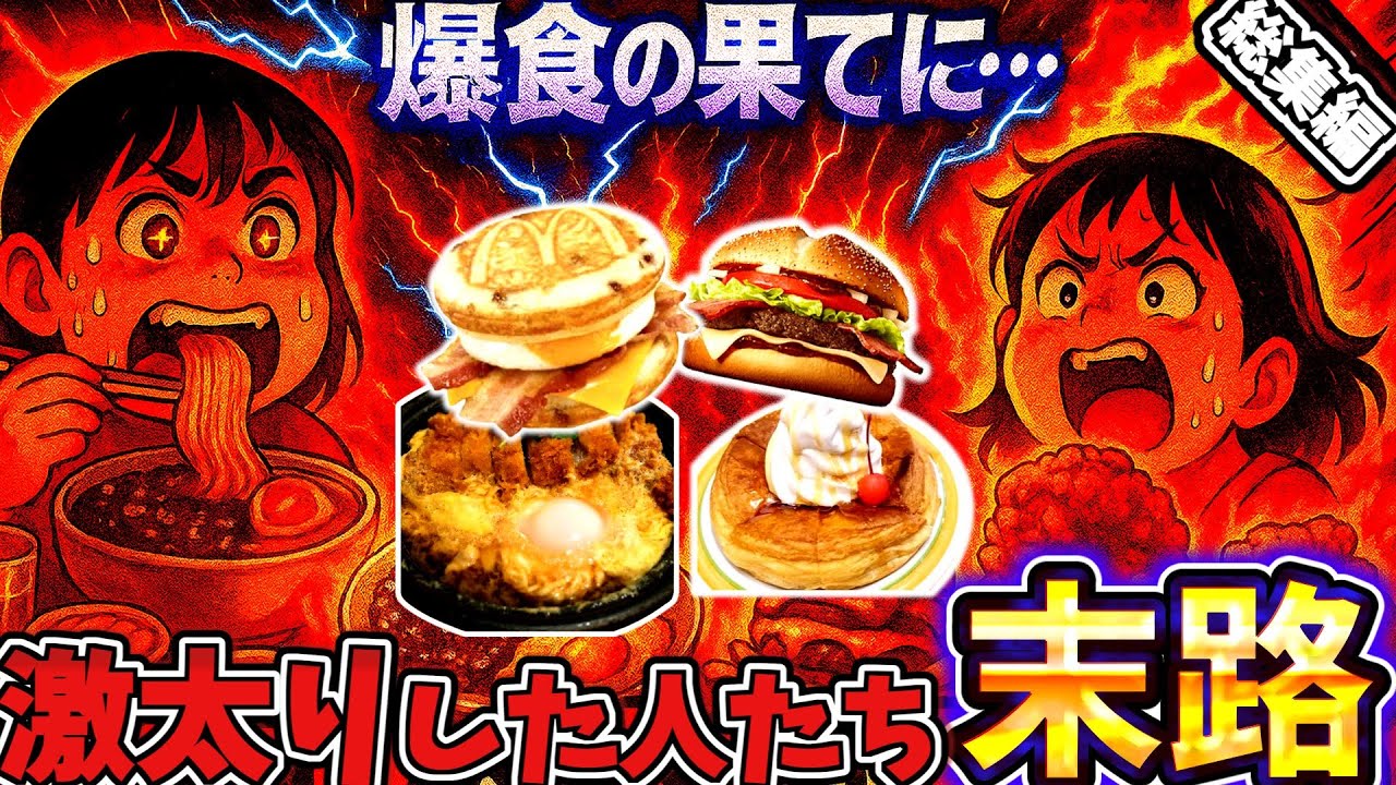 【衝撃】爆食の果てに…激太りした人たちの末路まとめSP【総集編】