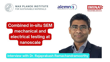 Combined in-situ SEM mechanical and electrical testing at nanoscale