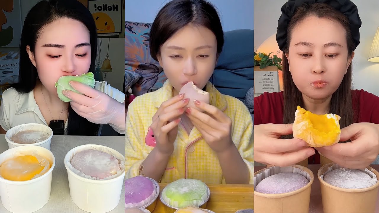 ASMR Mukbang | Eating Korean Cream Cheese Bread 🥖🧀 | No Talking