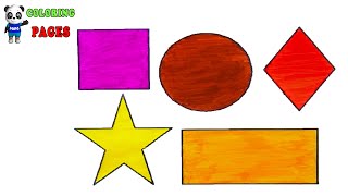 Shapes Coloring Pages | Learn Shapes with colouring | Coloring Pages For Kids screenshot 5