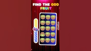 Find the odd one out (Part 5 )| Emoji Quiz | odd Fruit
