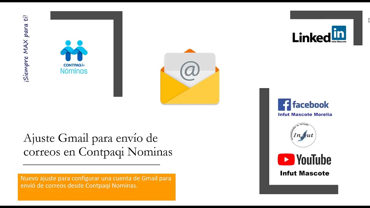 Ajuste Gmail para envió de correos desde Contpaqi Nominas