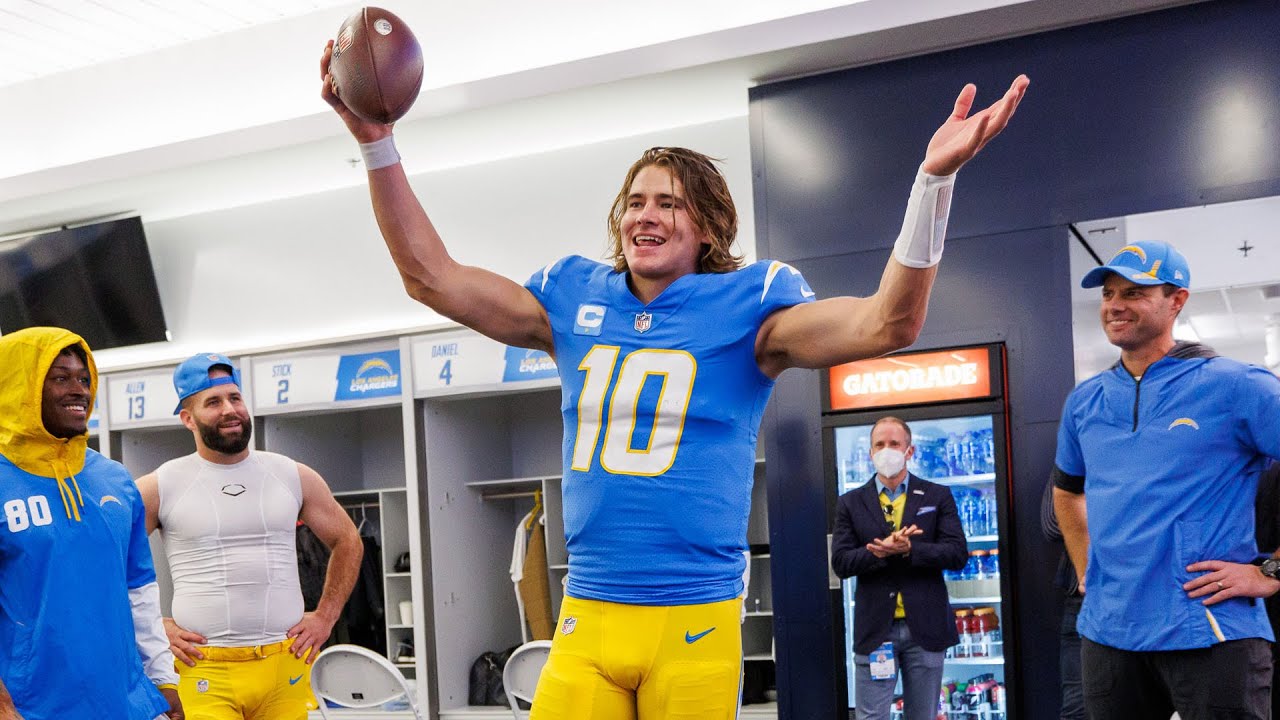 Every Brandon Staley Locker Room Victory Speech Of 2021 | LA Chargers