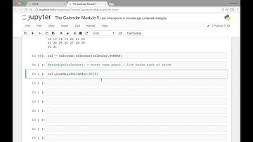 The Calendar Module   Part 1