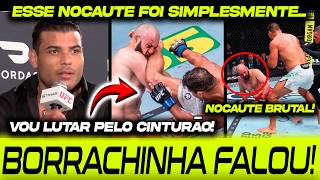 NOCAUTE BRUT4L! 🚨BORRACHINHA FALA APÓS NOCAUTE NO UFC 327! PRÓXIMA LUTA É PELO CINTURÃO!
