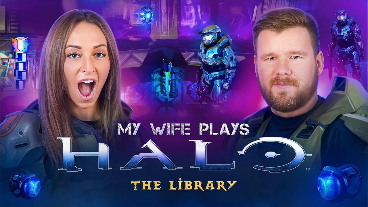 My wife plays HALO for the FIRST time || Level 7 - THE LIBRARY