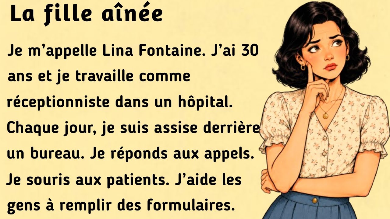 The Eldest Daughter । Improve your French । Learn French with this simple story ( B1-B2 )