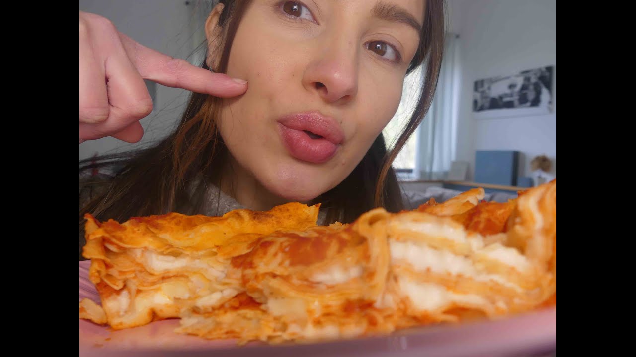 ASMR MUKBANG LASAGNA + SERIE TV 😴 | EATING SOUNDS