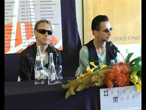 Depeche Mode in Israel Press Conference     www.yo...