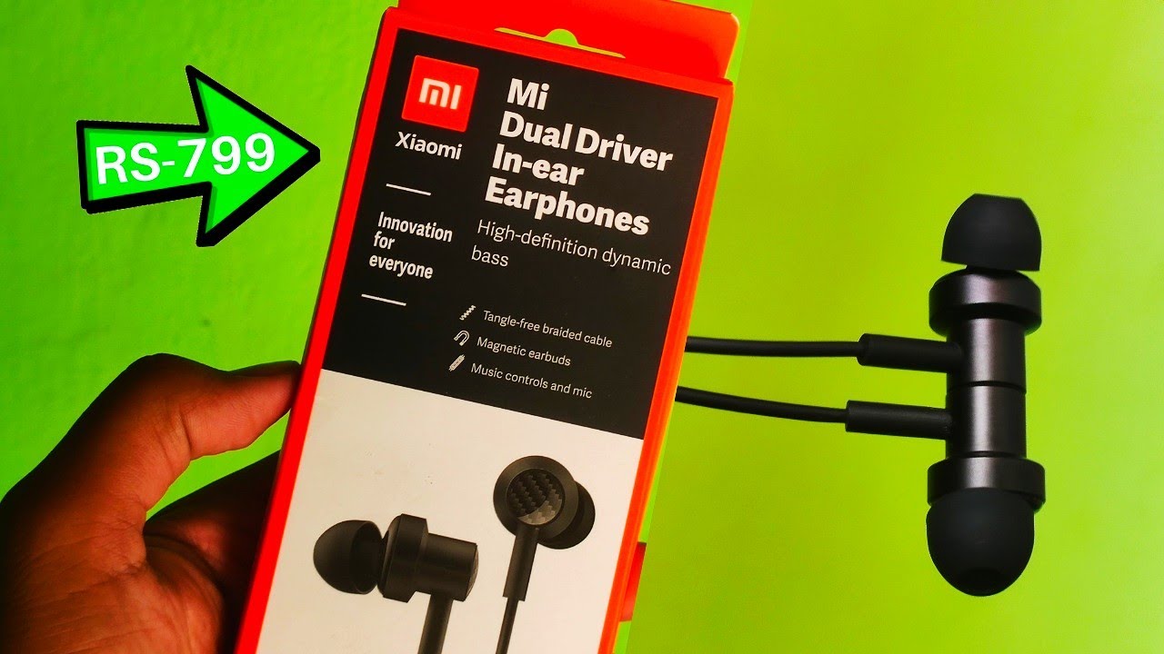 Mi Dual Driver EarphonesHD Dynamics Bass Mi Dual Driver In ear