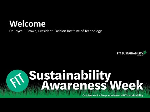 Dr. Brown Welcome Sustainability Awareness Week 2021