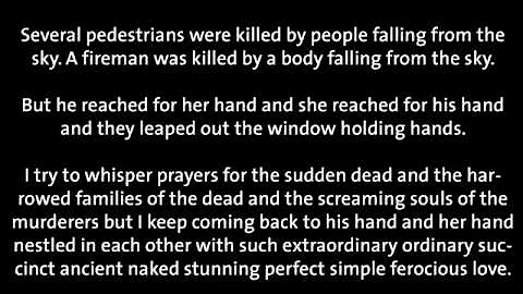 "Leap" by Brian Doyle - In Memory of 9/11