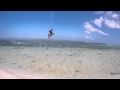 Strapless freestyle kitesurfing at Le Morne, Mauritius