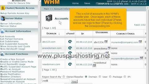 What is the difference between WebHost Manager and cPanel
