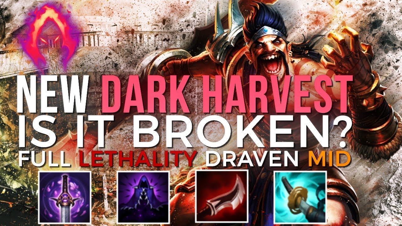 New DARK HARVEST ON DRAVEN | Full Lethality Dark Harvest Draven Mid