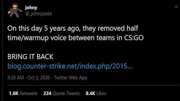 When CSGO had half time voice chat