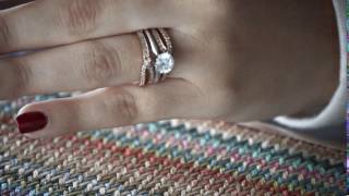 0.44 Ct Infinity Byp Ring Guard In Rose D - Twobirch Tb-Guard-0111-Rg-G