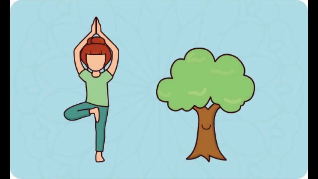 Postura del arbol yoga