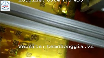 In tem số nhảy, mã vạch , mã qrcode biến đổi