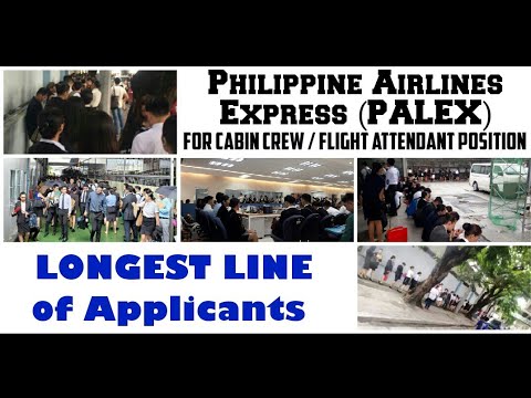 Philippines Longest Line Of Applicants For Cabin Crew Flight