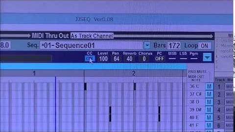 JJ-Sequencer (画面の上部)