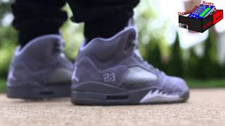 Air Jordan 5 “Wolf Grey” On Feet 