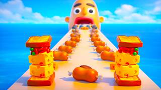 Sandwich Runner - SpeedRun All Levels Gameplay Walkthrough Android,ios New Update NFL79