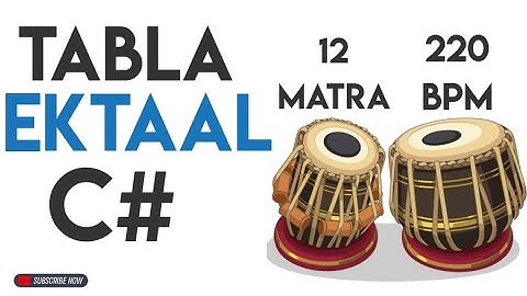 Ektaal Tabla Loop C# | 12 Matra | 220 Bpm |#muzzico
