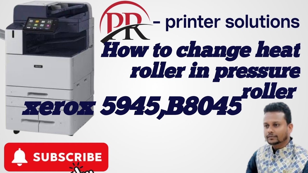 how to change the heat roller in pressure rollers xerox altralink