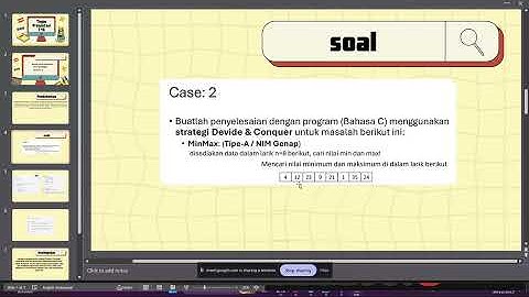 Tugas Video T15=Penjelasan demo program penyelesaian masalah dengan Devide & Conquer