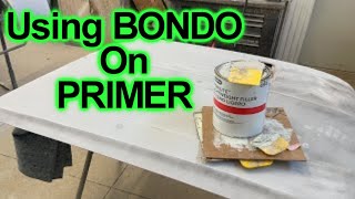 How To Put BONDO/Body Filler On A Primer Surface  DIY LIVE!