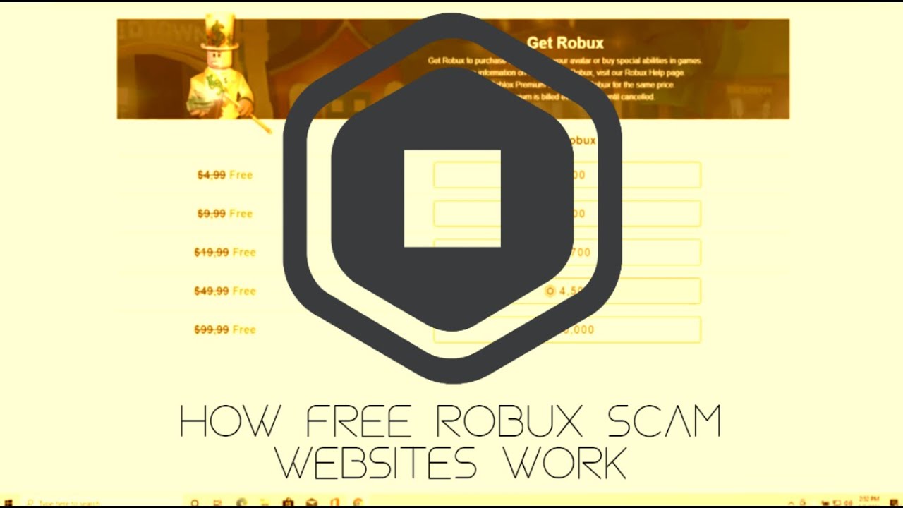 How Free Robux Scam Websites Work Demonstration Youtube - free robux scam website