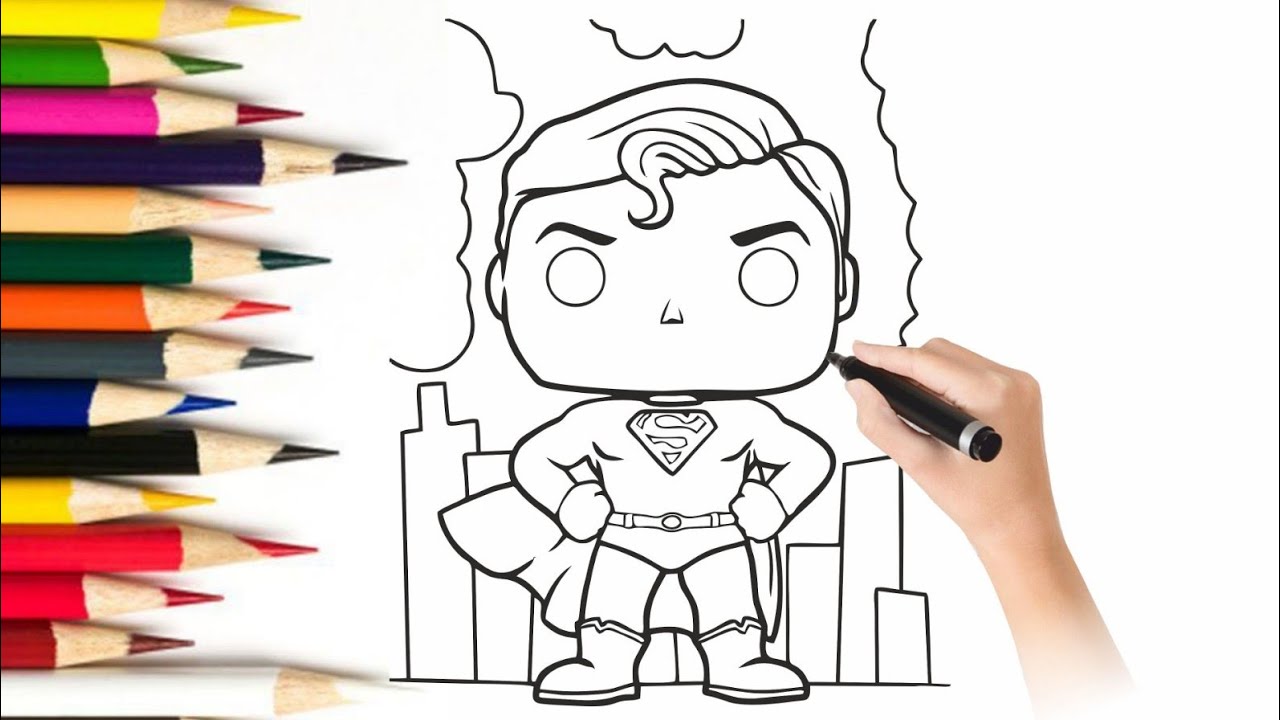 How to Draw Chibi Superman - Easy Step-by-Step Tutorial